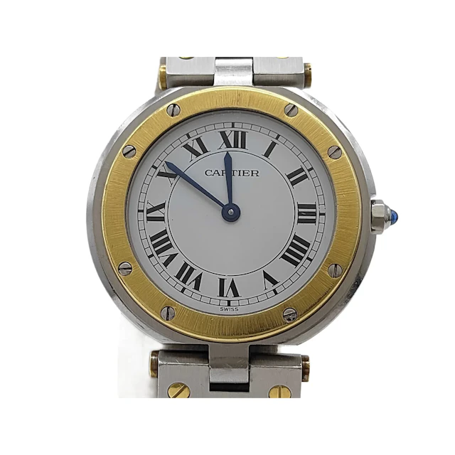 Cartier Santos Vendome Quartz Mens Watch with Box and Warranty Card
