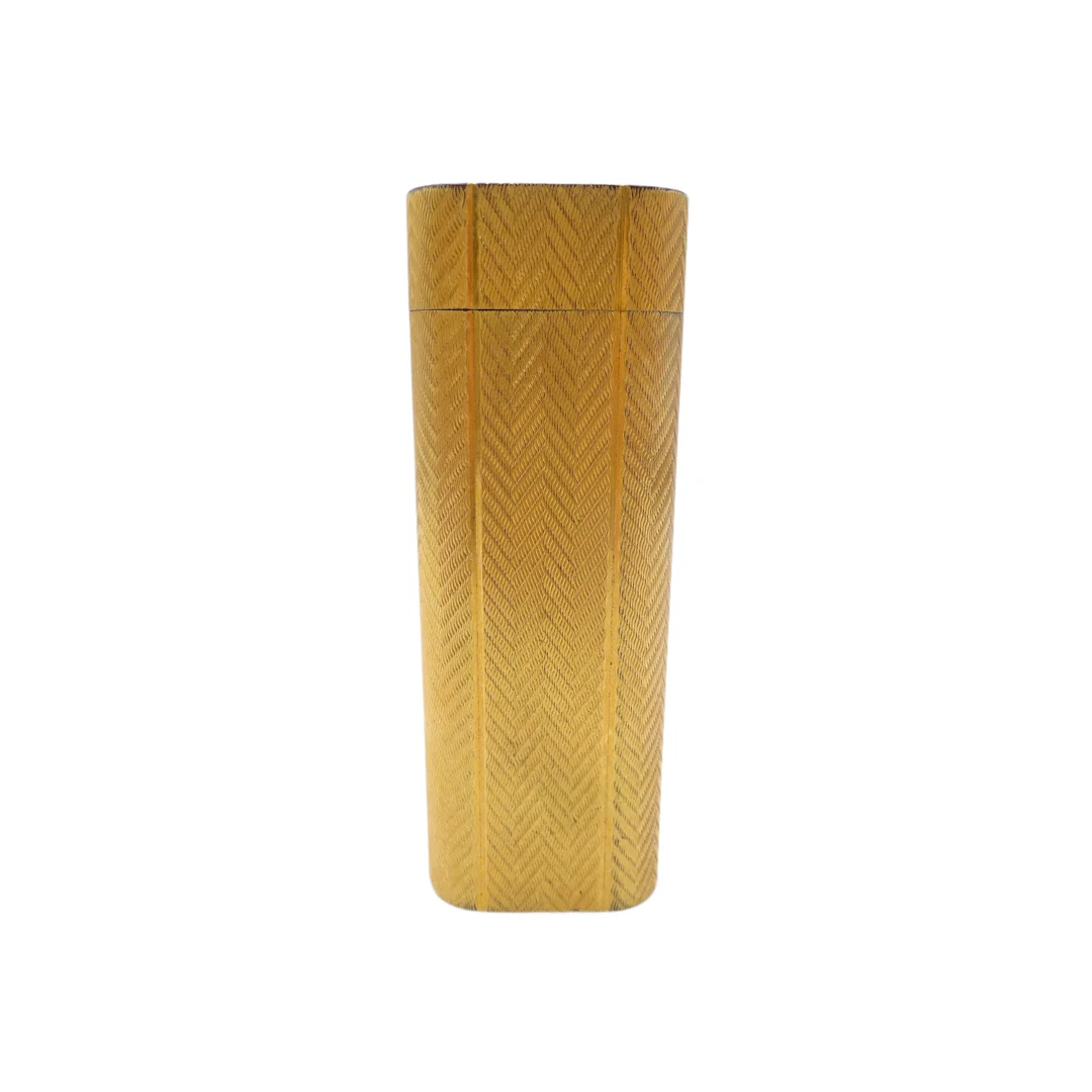 Cartier Gold Tone Textured Metal Lighter