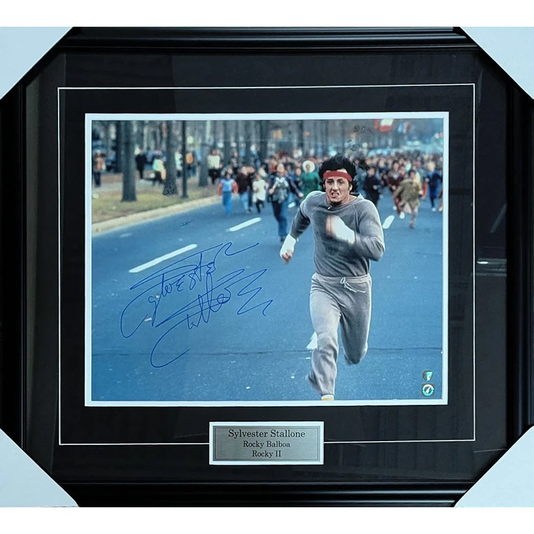 Sylvester Stallone Framed Autographed "Rocky II" 16X20 Photo
