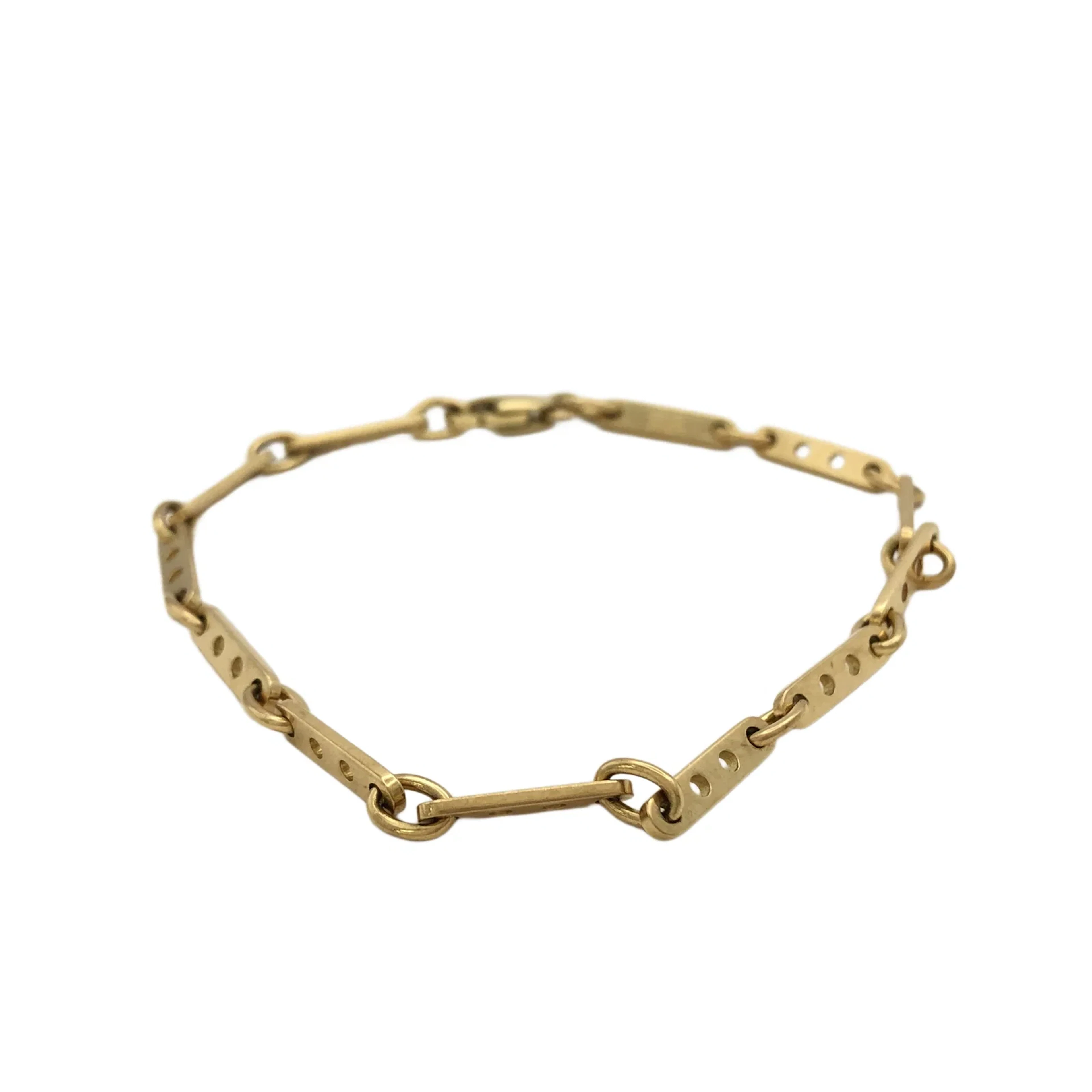 Cartier Vintage Unique Mariner Link 18K Yellow Gold Bracelet