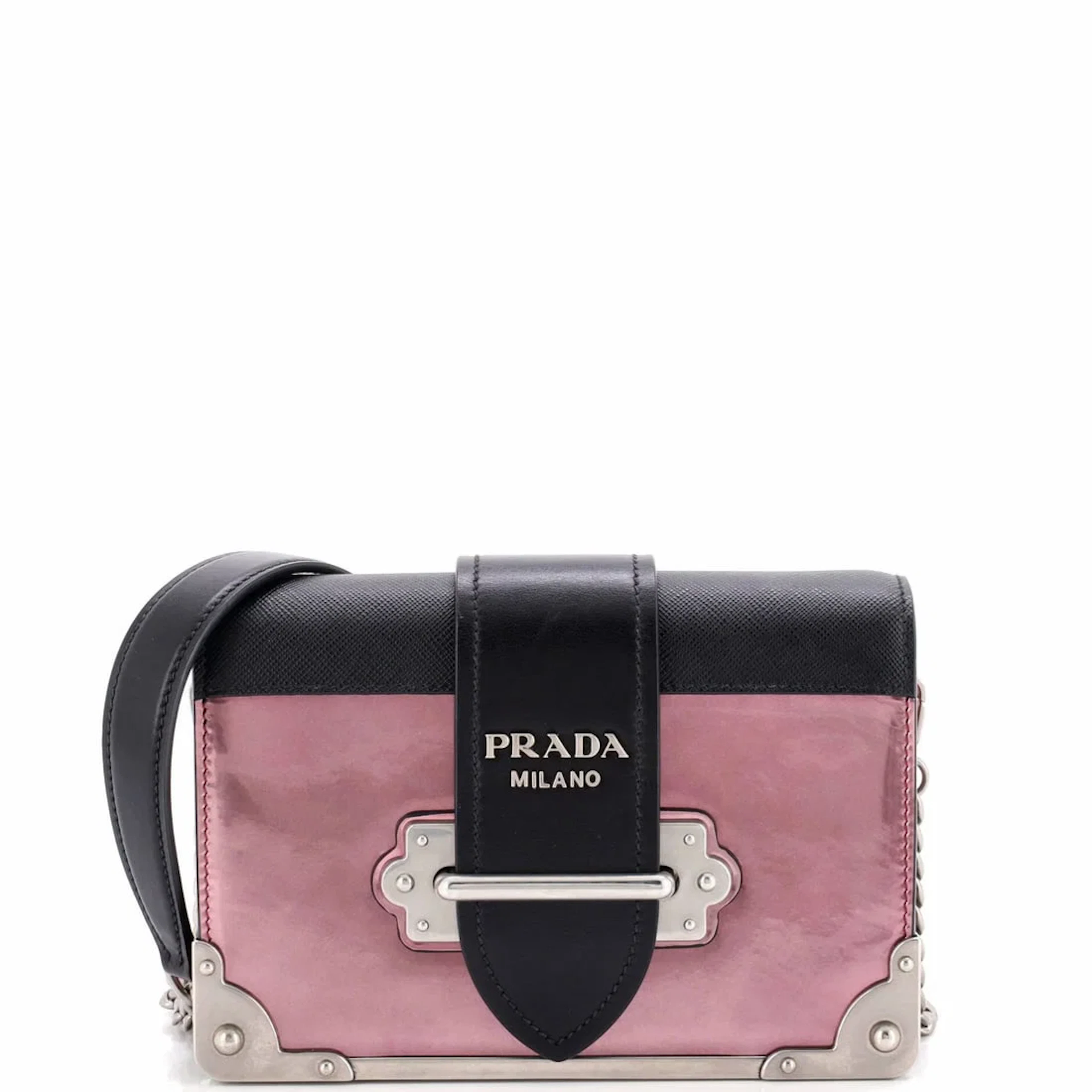 Prada Cahier Chain Crossbody Bag - Purple Leather