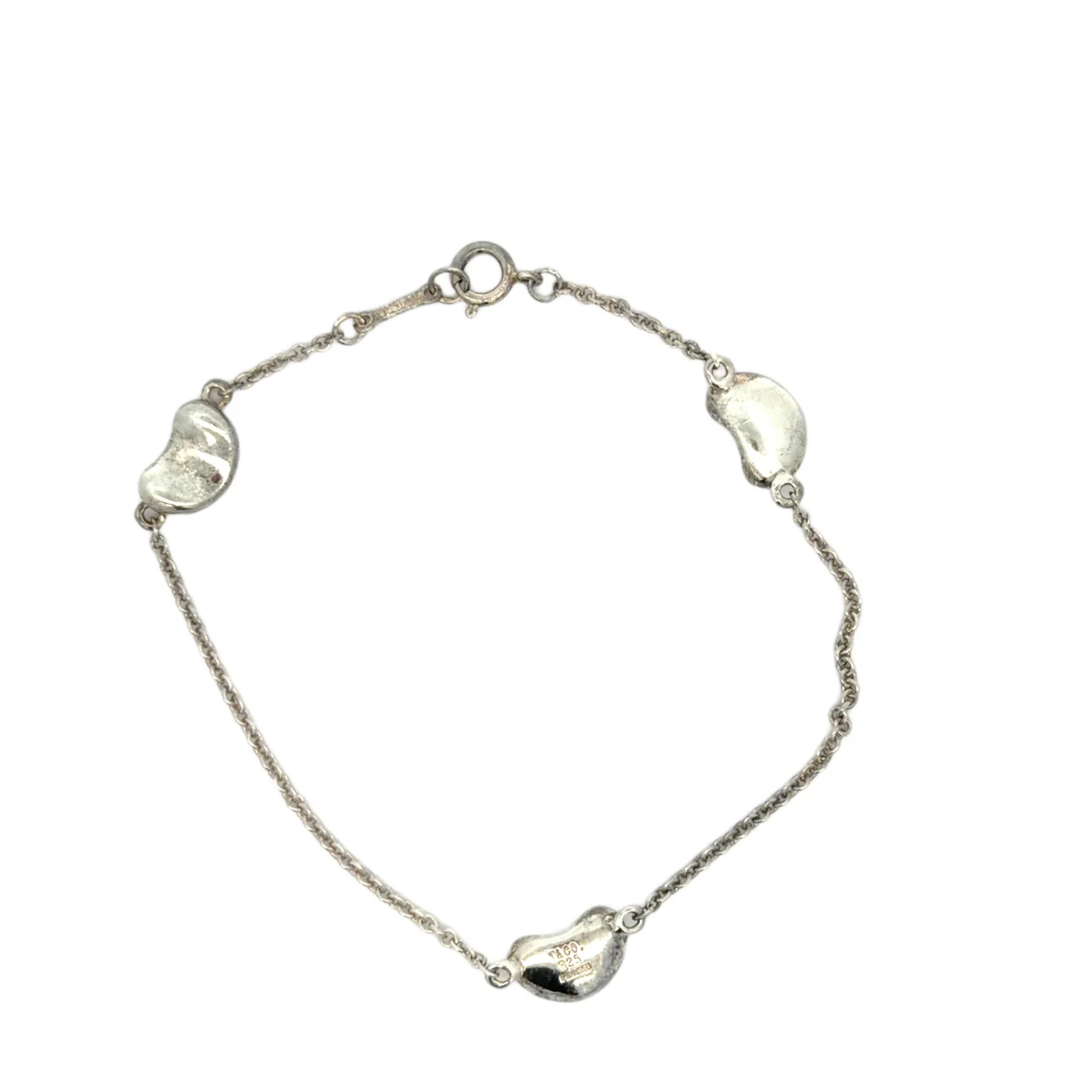 Tiffany & Co. Lucky Life Bean Three-Motif Sterling Silver Bracelet