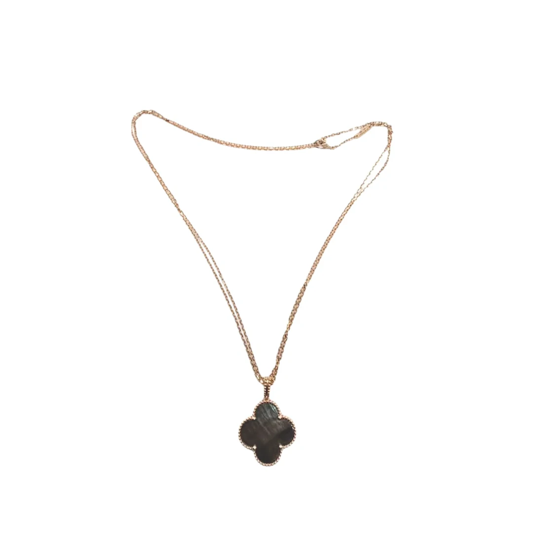 Van Cleef & Arpels Magic Alhambra Grey Black Mother of Pearl 18K Rose