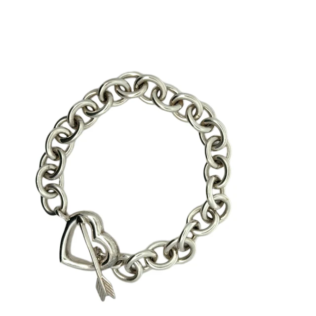 Tiffany & Co. Heart and Arrow Sterling Silver Bracelet