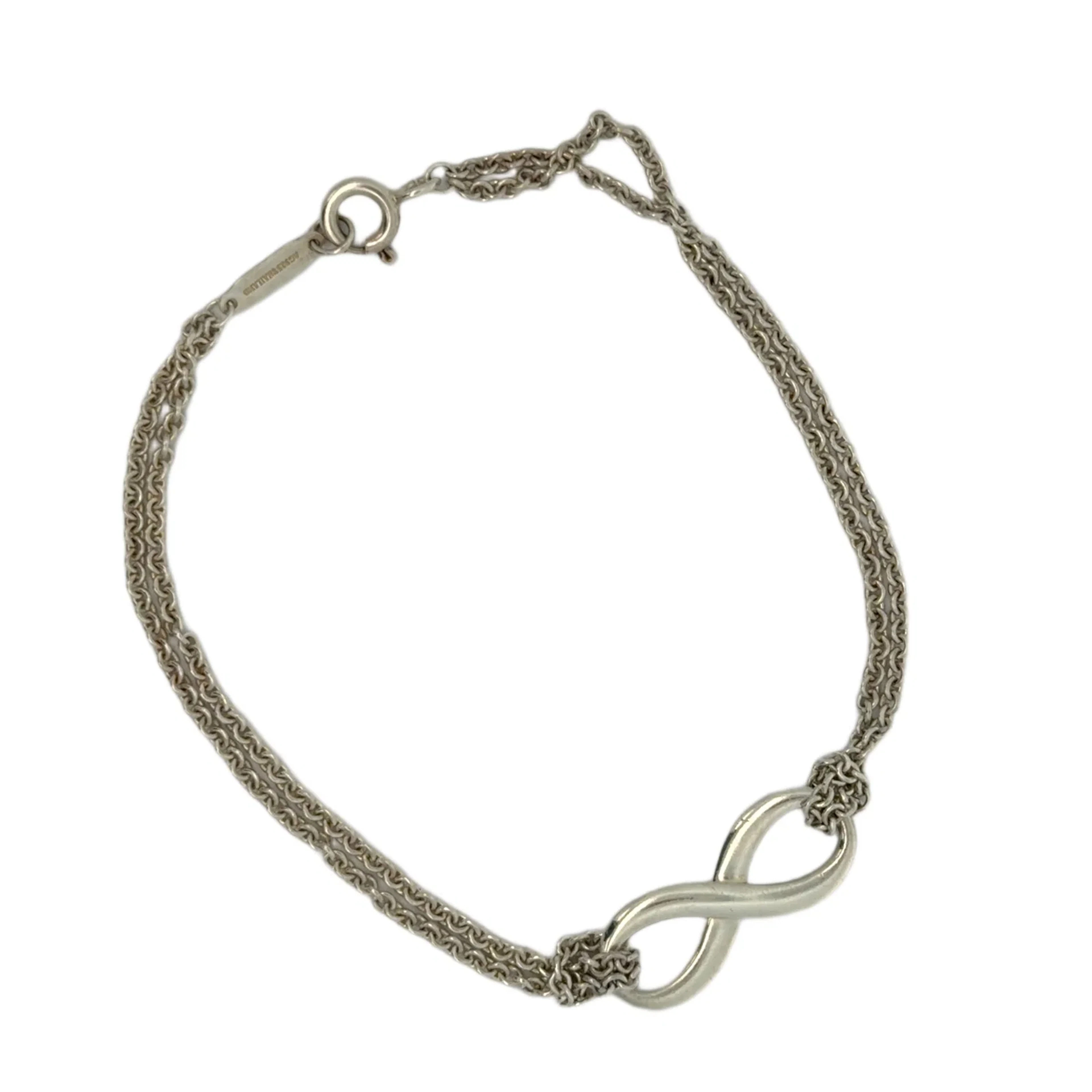 Tiffany & Co. Infinity Motif Sterling Silver Chain Bracelet
