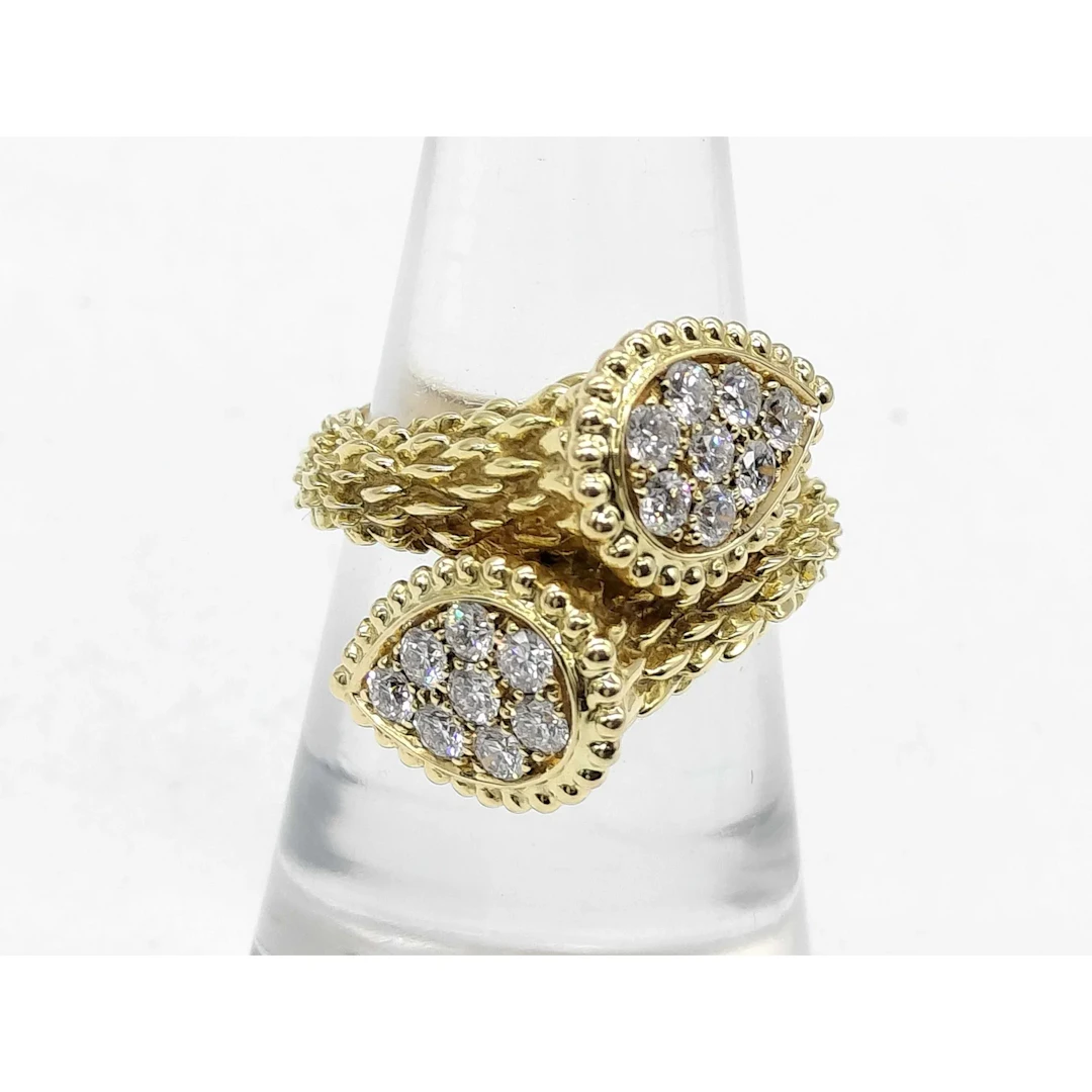Boucheron Serpent Boheme Toi et Moi Diamond 18K Yellow Gold Ring