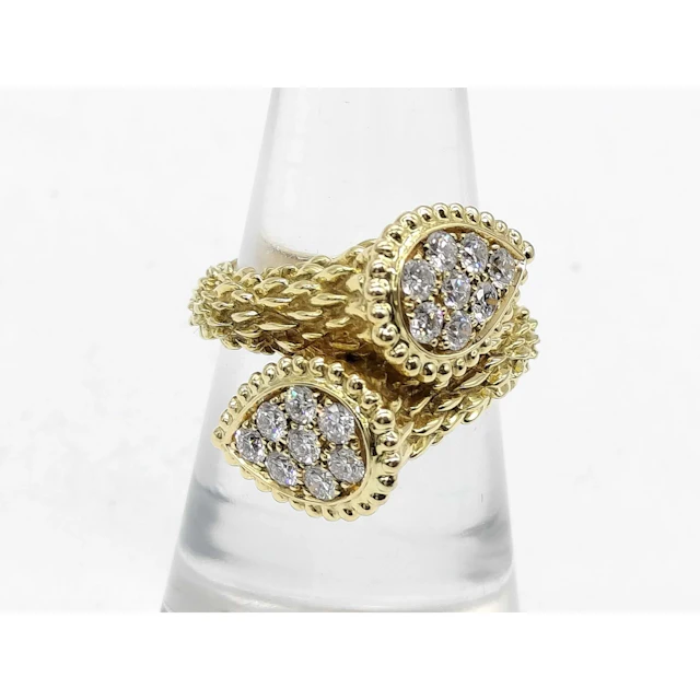 Boucheron Serpent Boheme Toi et Moi Diamond 18K Yellow Gold Ring