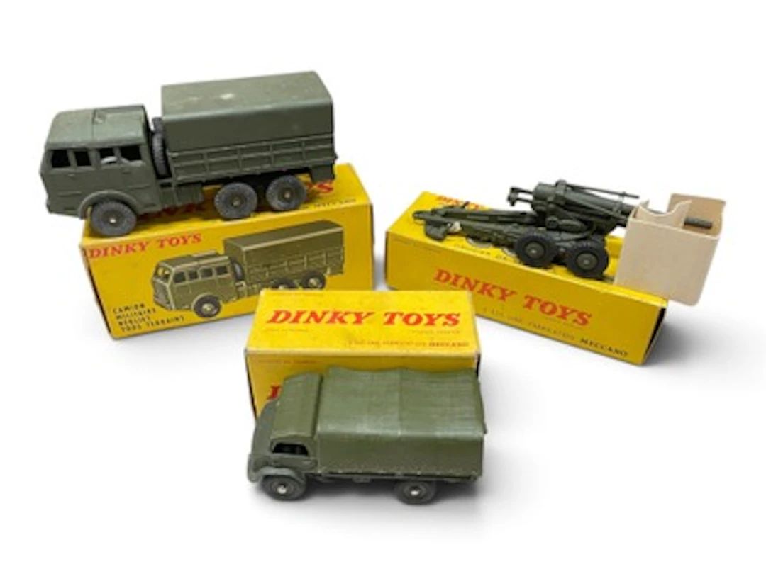 3 Boxed Dinky French Military Vehicles