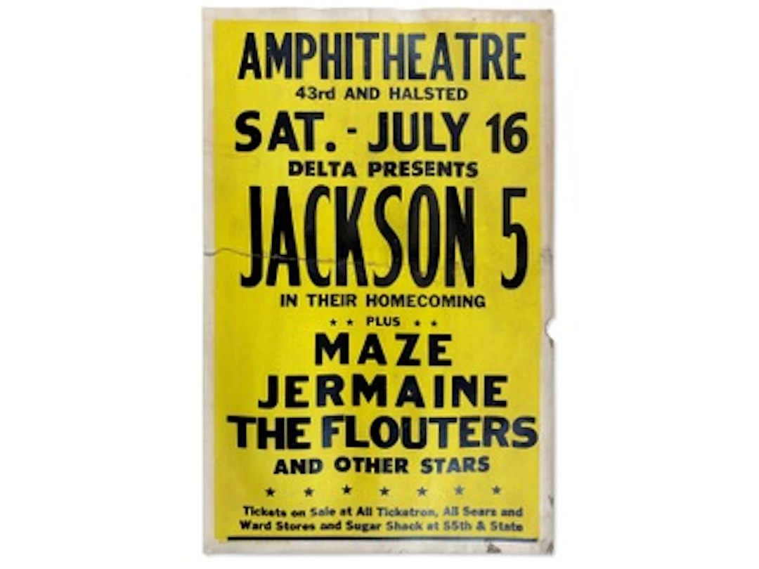 1977 Jackson 5 Chicago Homecoming Poster