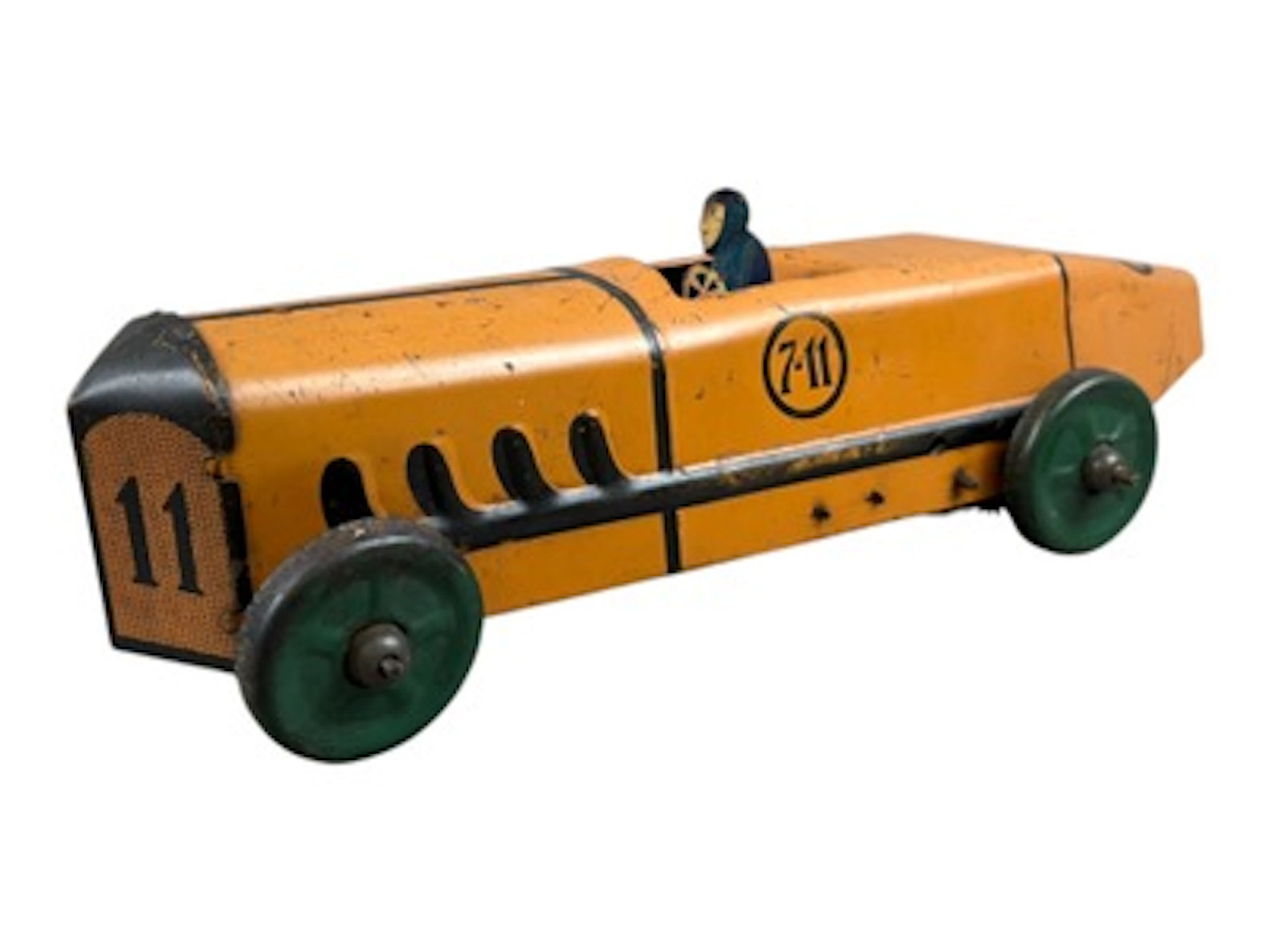 Early Marx Tin Litho Windup 7-11 Racer