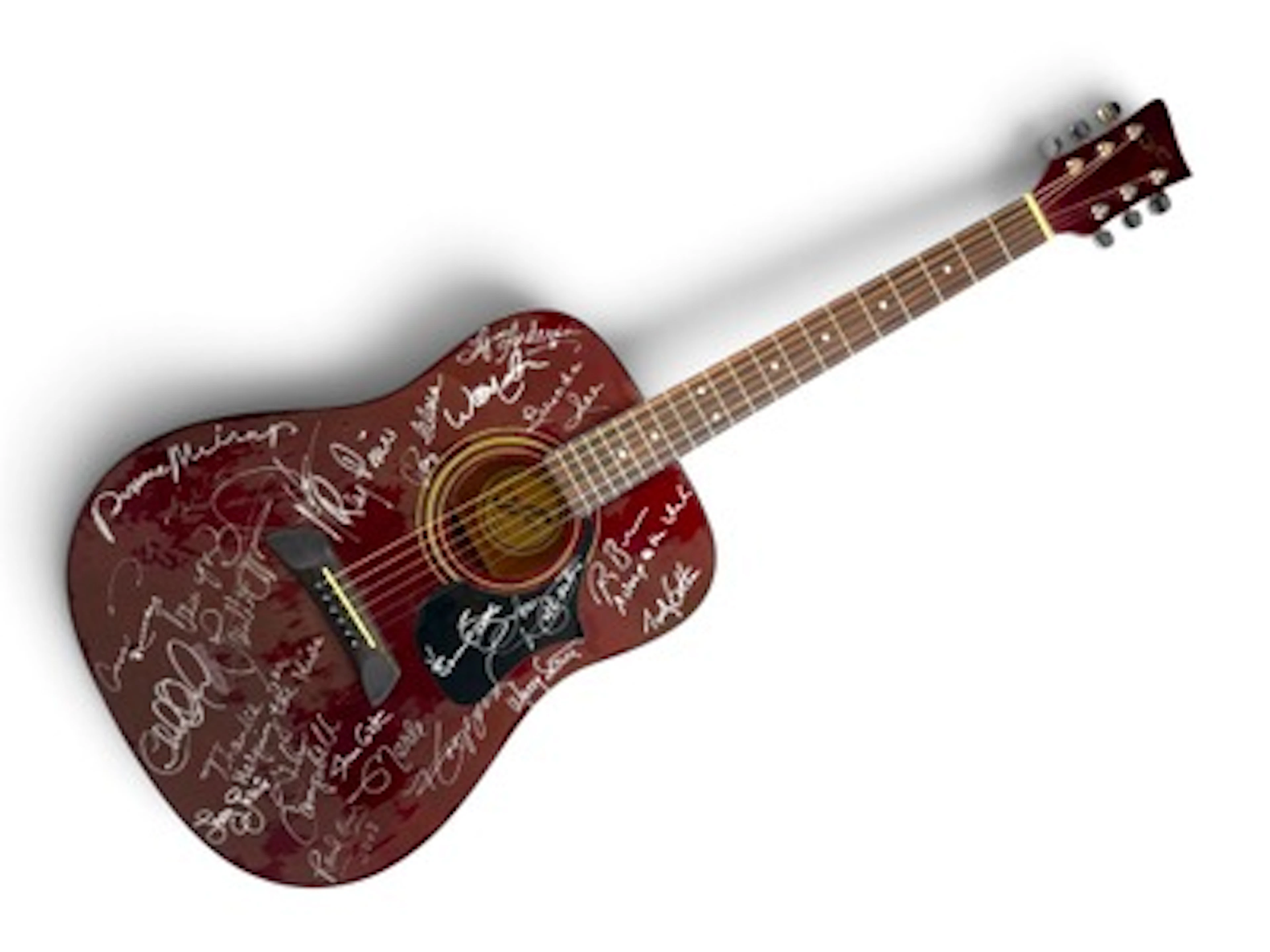 Acoustic Guitar Signed by 19 Country Music Stars