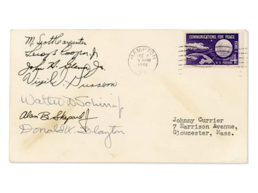 Mercury Seven Multi-Signed Cover - Grad