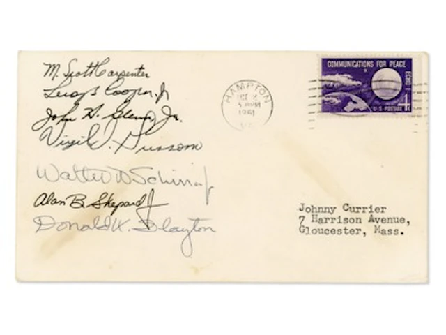 Mercury Seven Multi-Signed Cover - Grad