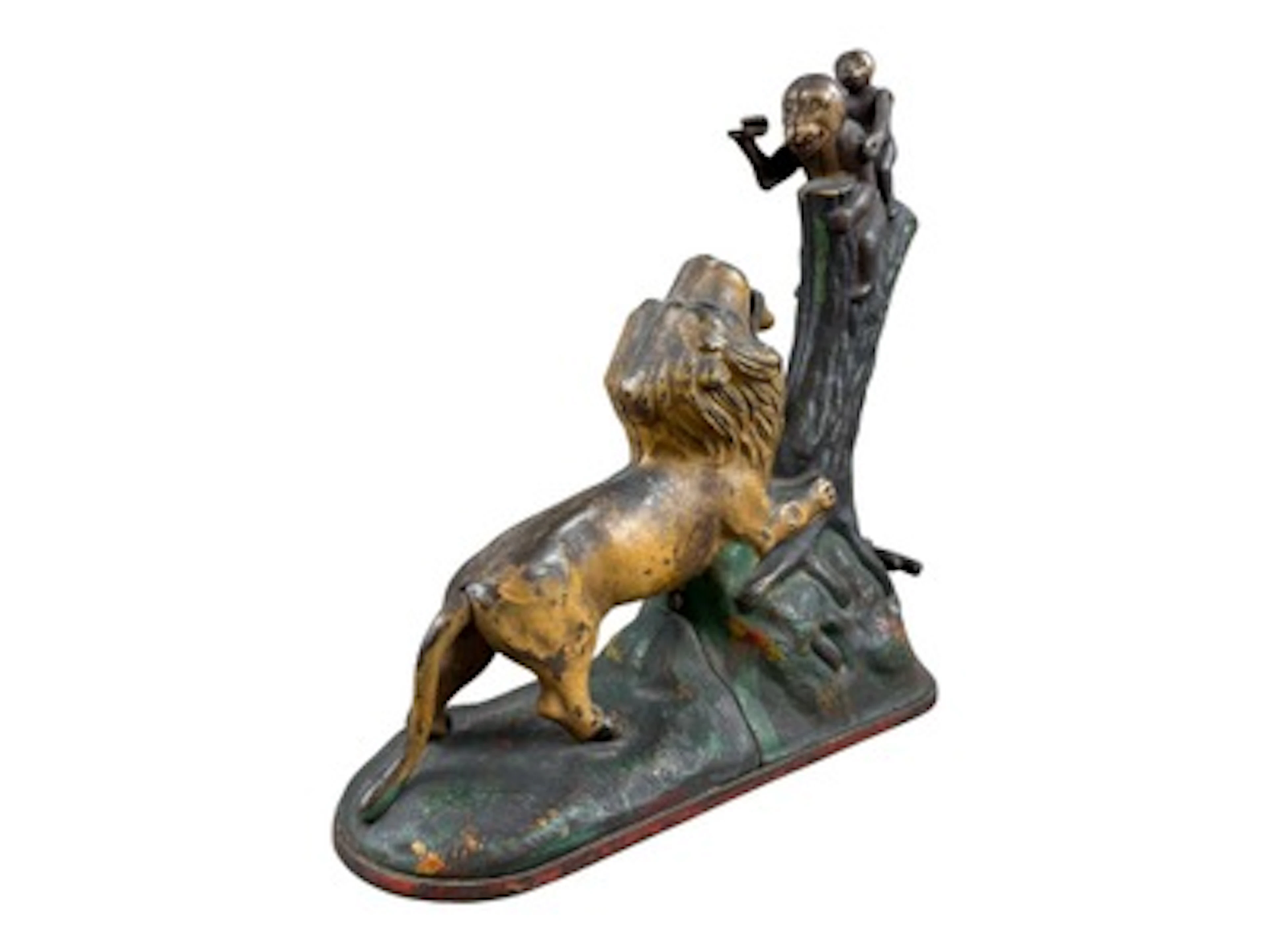 Kyser & Rex Lion & Two Monkey's Mechanical Bank