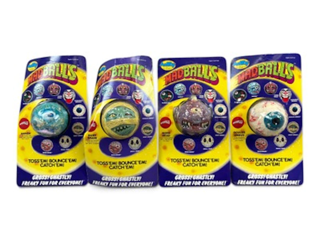 (4) AmToy Unopened Carded Madballs, Series 1