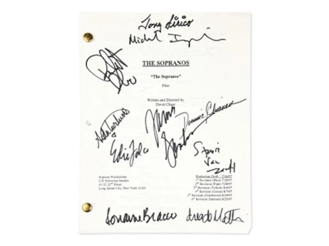 The Sopranos Signed Pilot Script - JSA