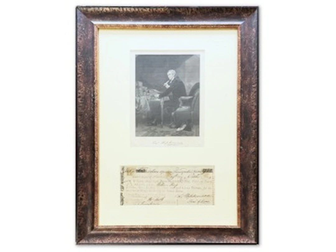 Francis Hopkinson 1779 Signed Sight Draft