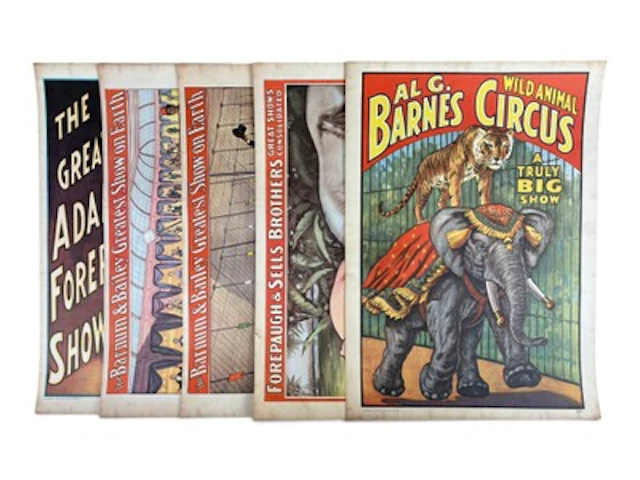 (5) 1960 Circus World Museum Posters