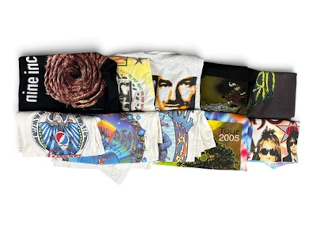 (10) Vintage Rock Concert & Tour T-Shirts