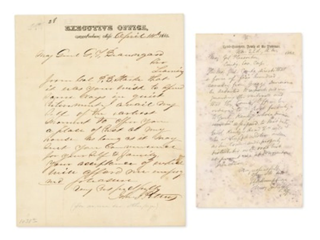 (2) Union & Confederate Civil War Letters