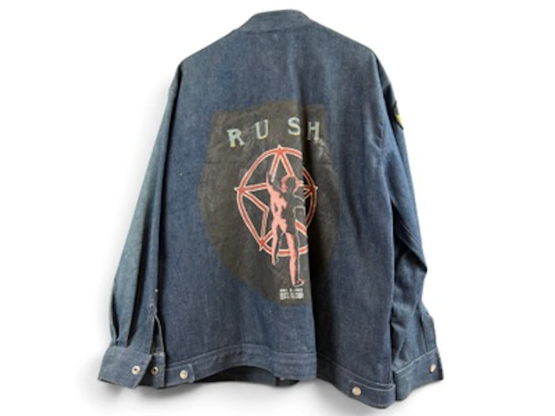 Vintage Rush Hand Painted Denim Concert Jacket
