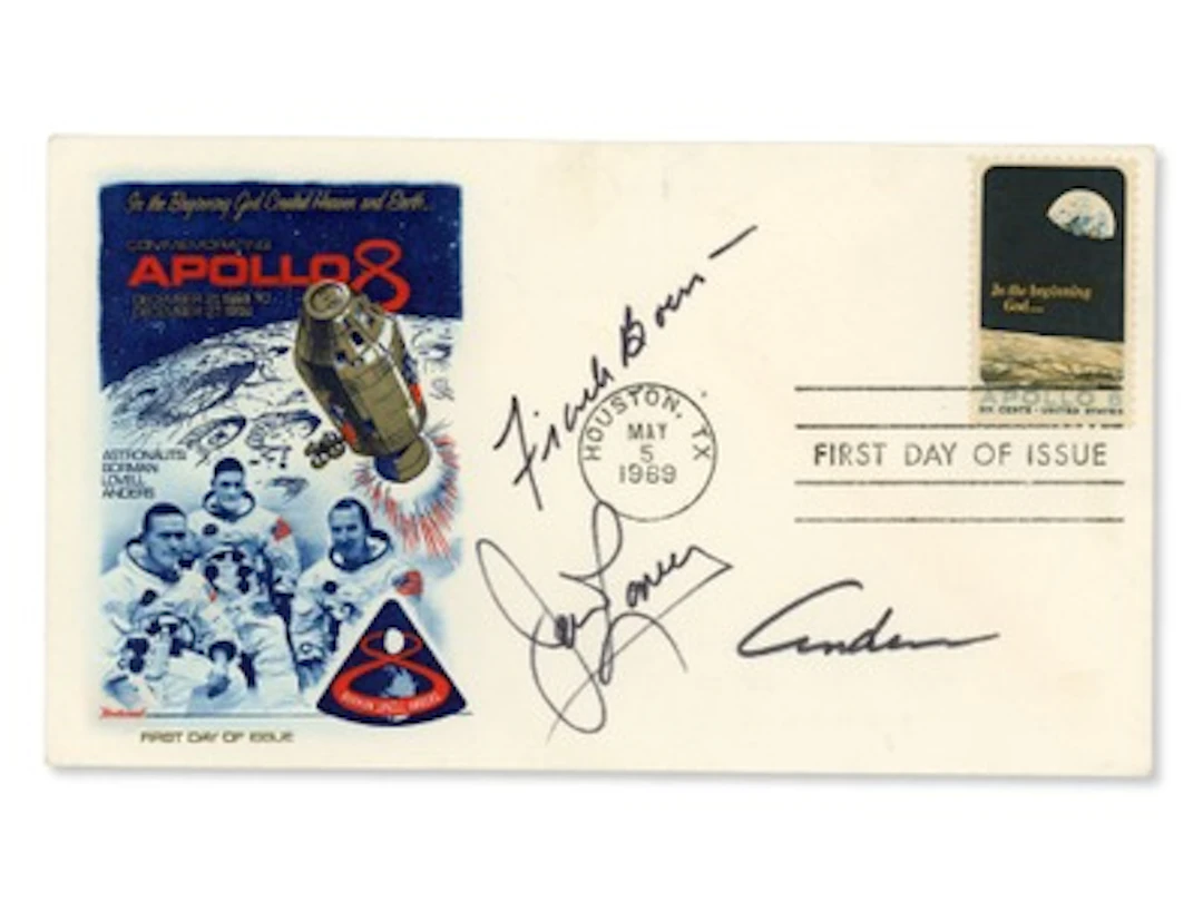 Apollo 8 Crew Signed First Day Cover - Grad