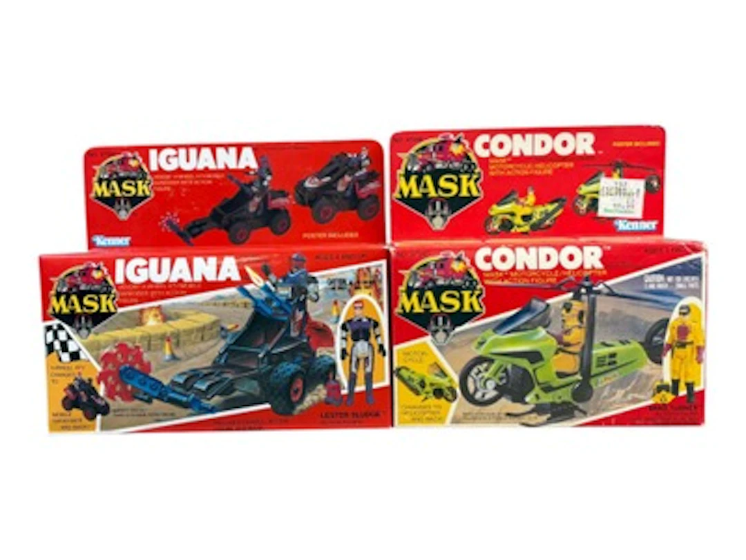 MISB, Kenner MASK Condor & Iguana Vehicle Sets