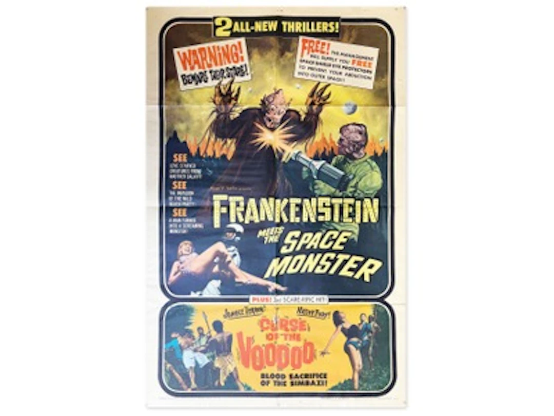 1965 Frankenstein Meets the Space Monster Poster