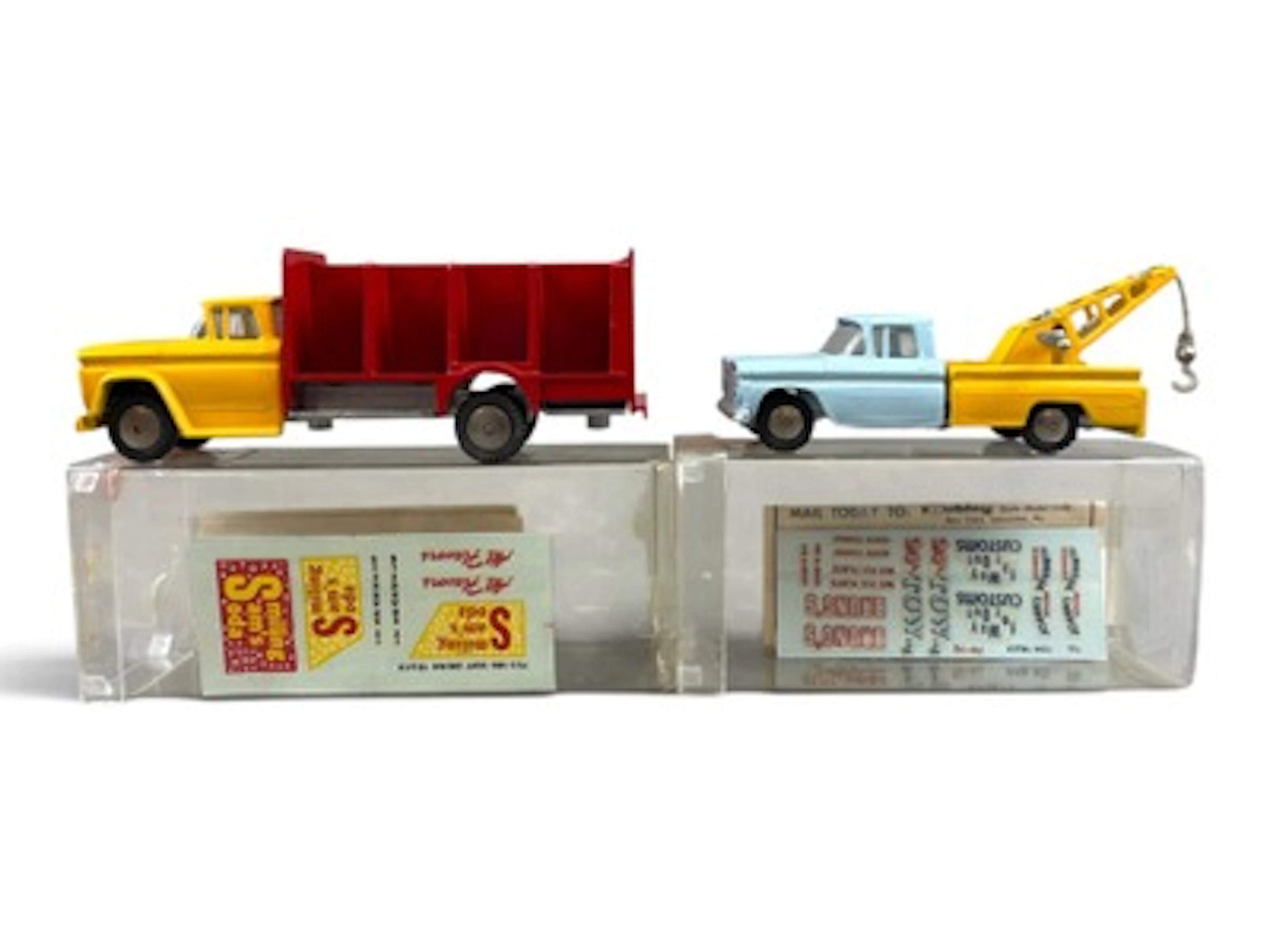 2 LN Boxed Hubley Real Toy Commercial Vehicles