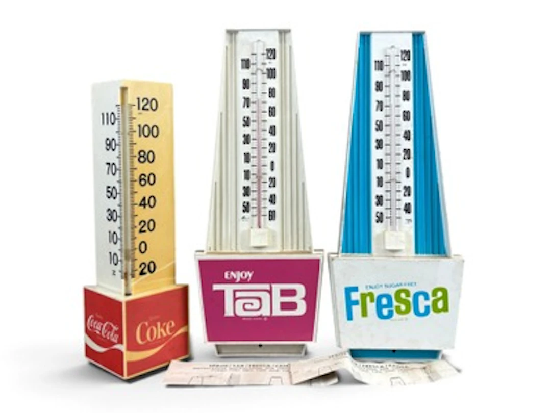 (3) Vintage Soda Advertising Thermometers
