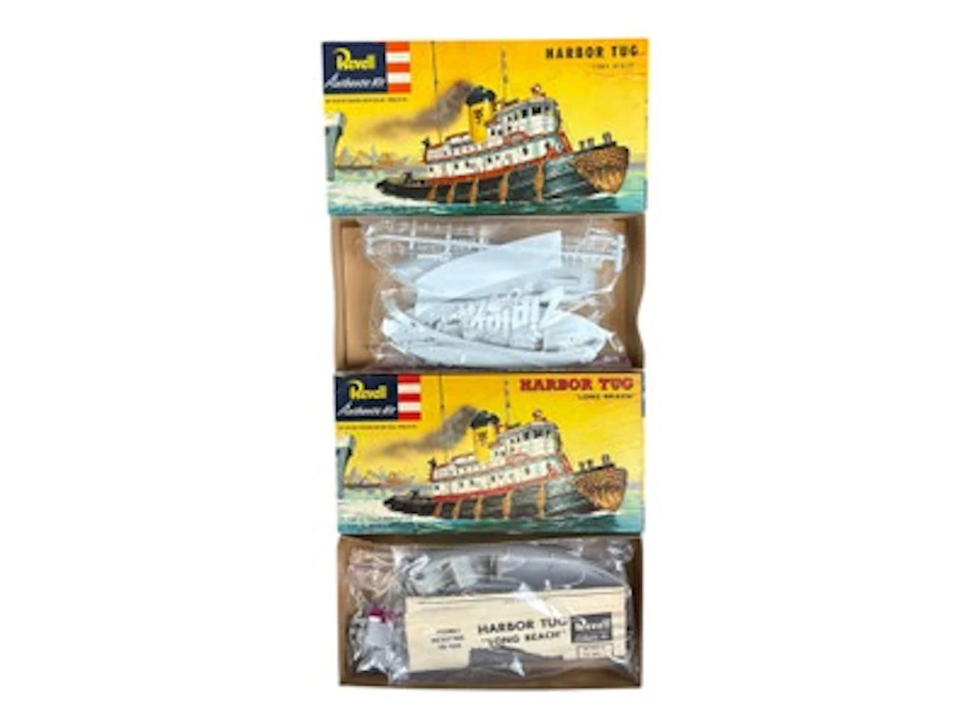 1955 & 1956 Revell Harbor Tug Model Kits