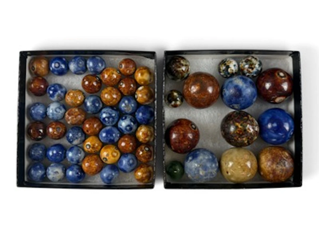 Circa 1900 Bennington Clay Marbles