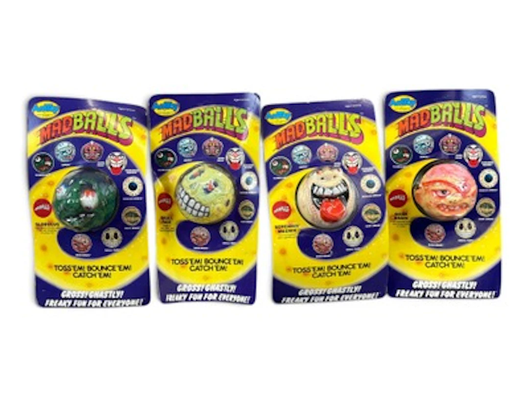 (4) AmToy Unopened Carded Madballs, Series 1