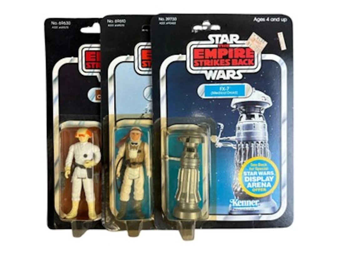 (3) 1981 MOC Star Wars ESB Action Figures, 45 Back