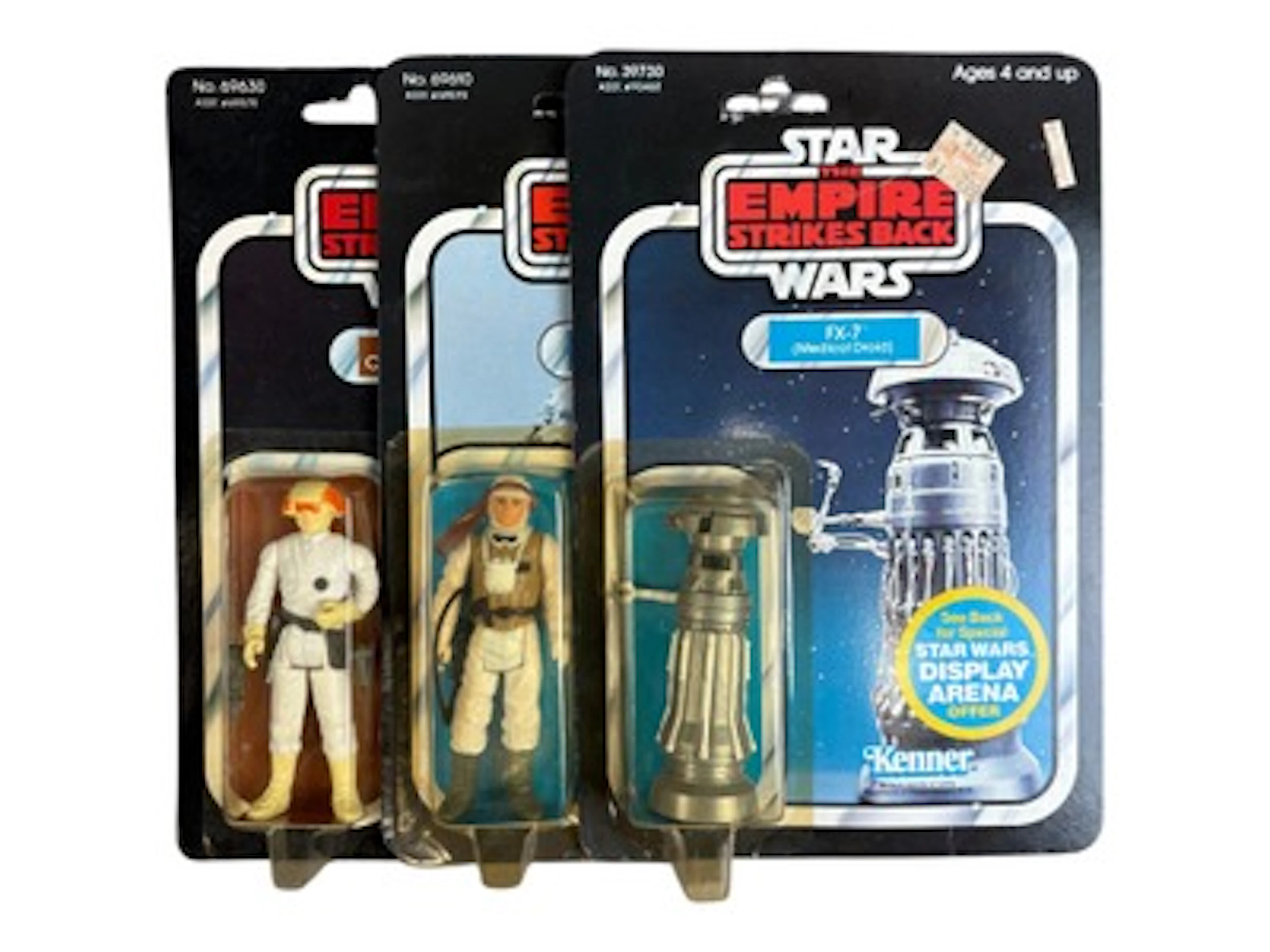 (3) 1981 MOC Star Wars ESB Action Figures, 45 Back
