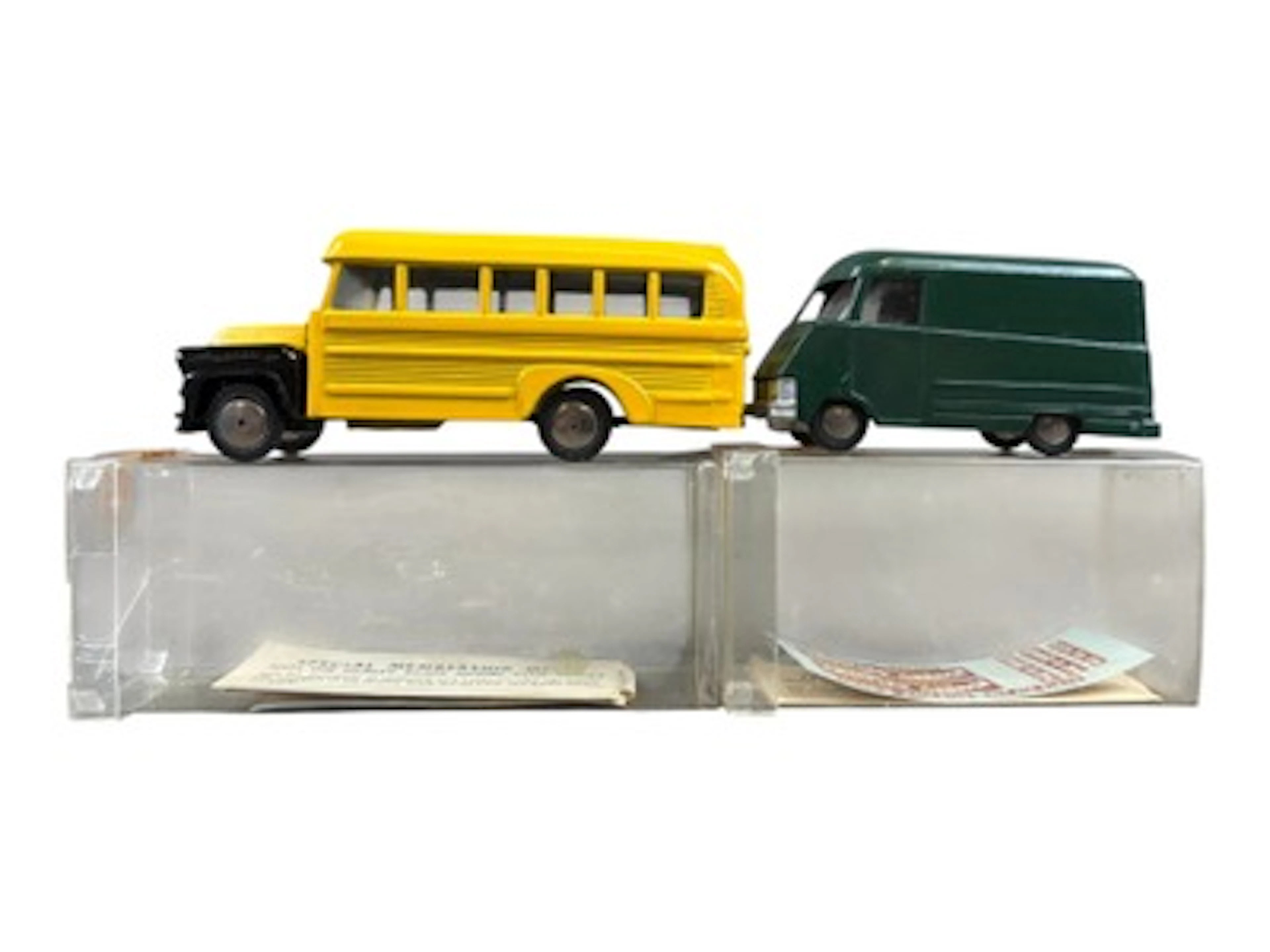 2 LN Boxed Hubley Real Toy Commercial Vehicles