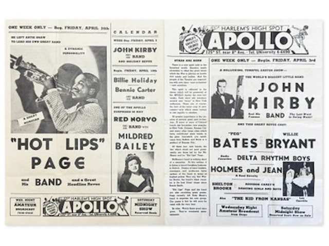 Apollo Theater Promotional Flyer
