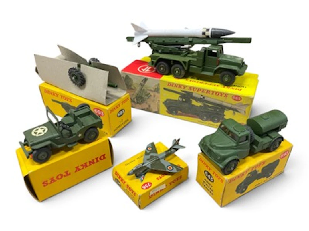5 Boxed Dinky Military Vehicles