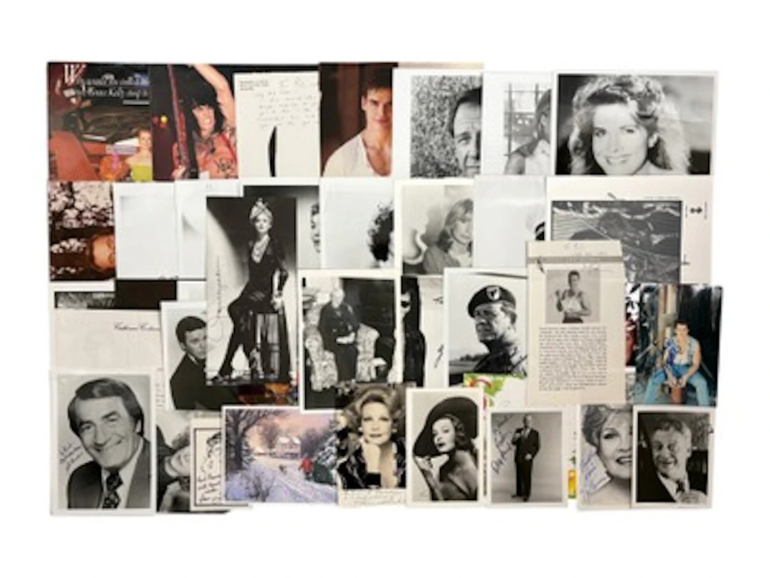 (40) Celebrity Autographs & Signed Photos