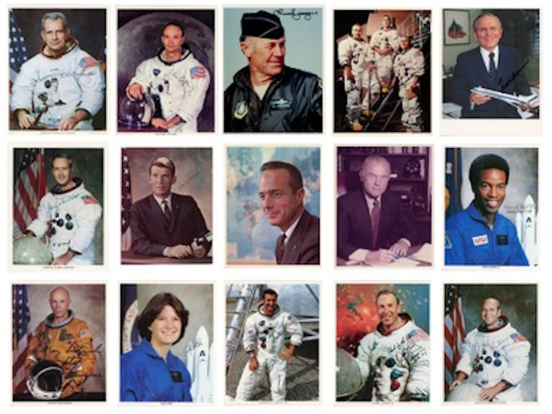 (15) Astronaut & Aerospace Signed Photos