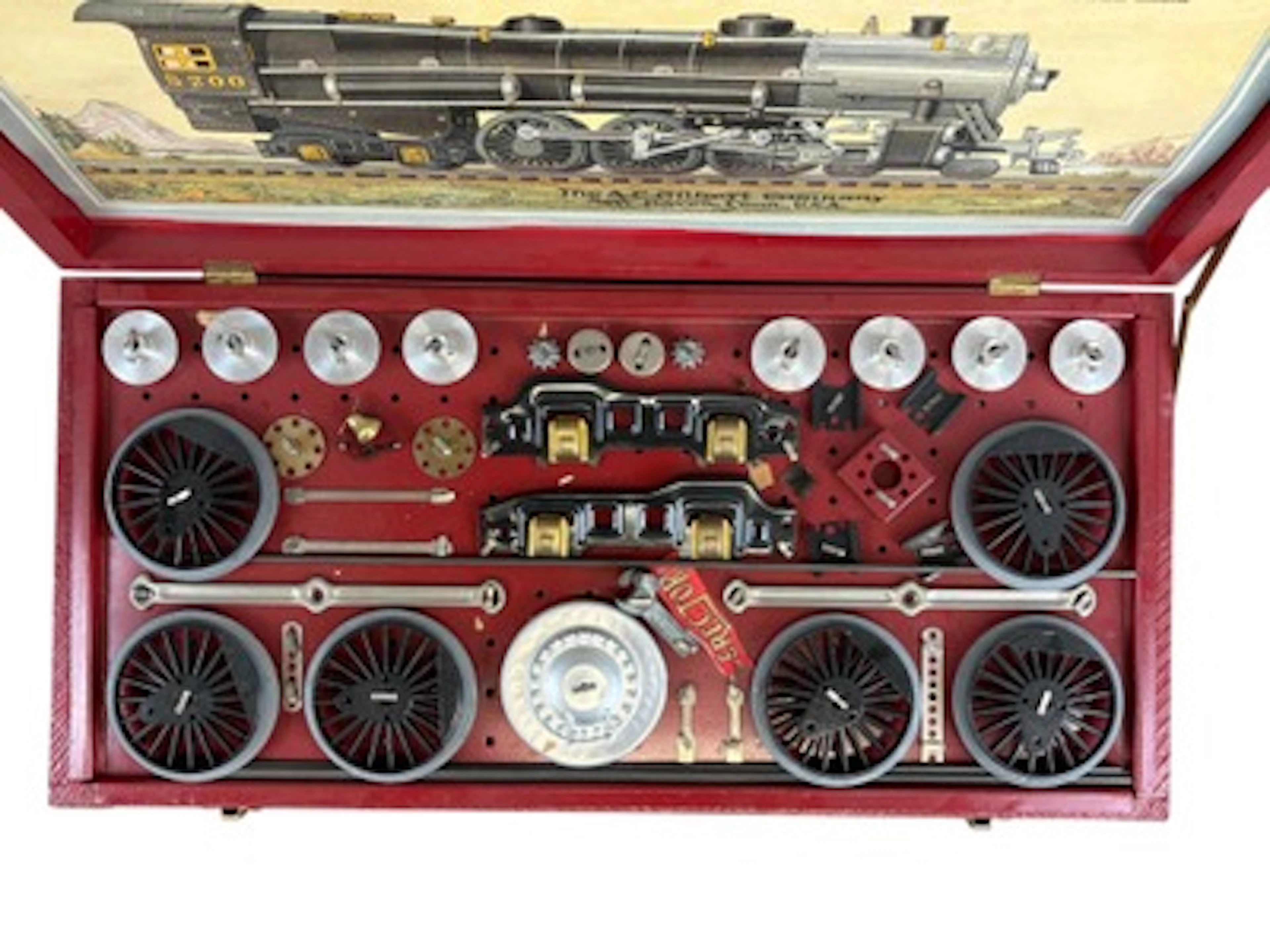 Restored Gilbert Erector No. A "Locomotive" Set