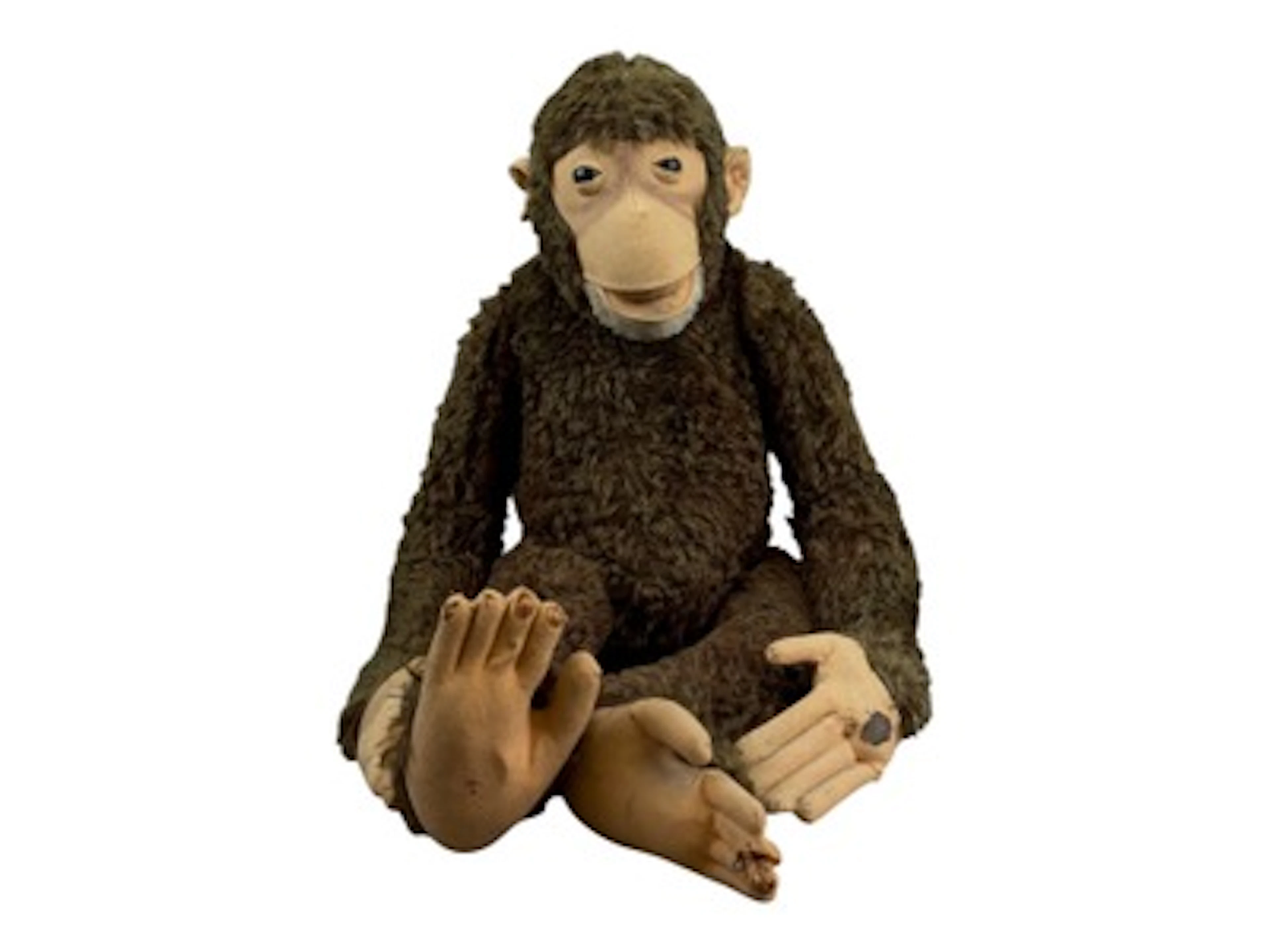 Large Steiff Studio Monkey, Button in Ear