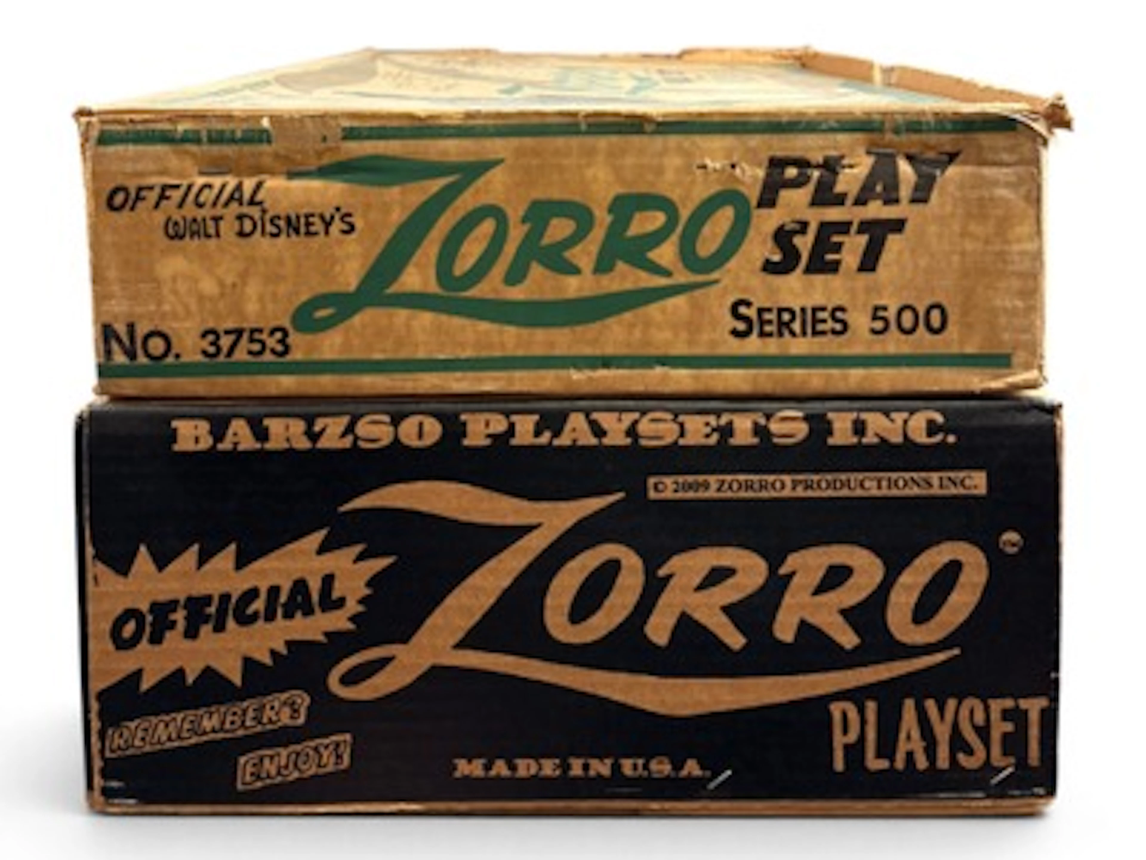 2 Marx Zorro Playsets