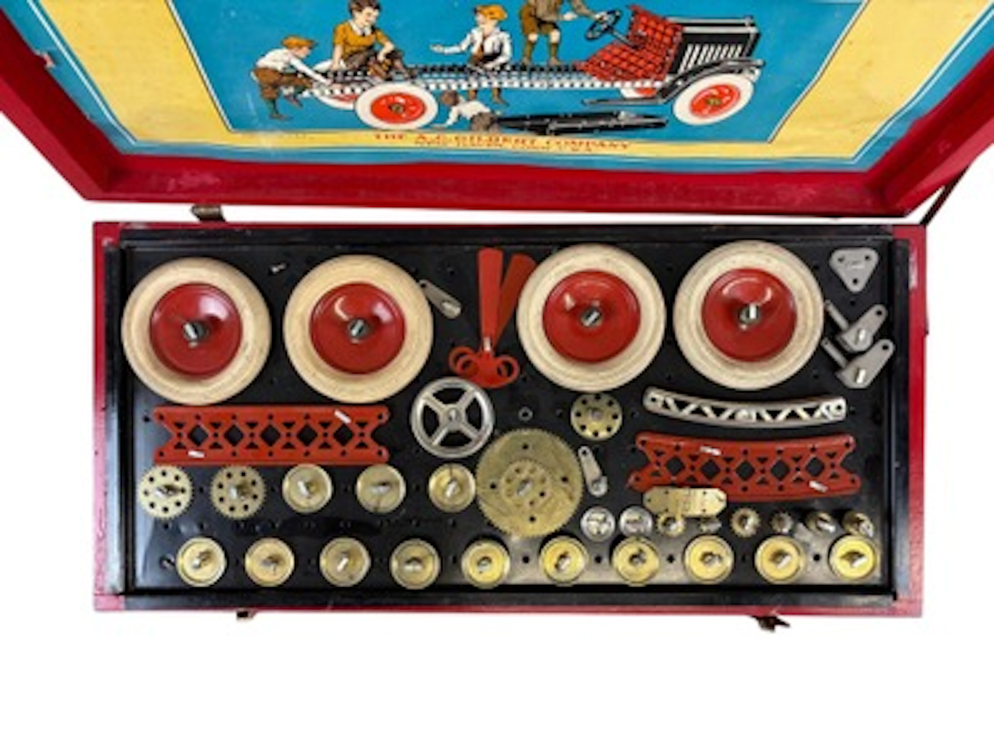 A.C. Gilbert Erector No. 7-1/2, White Truck Set