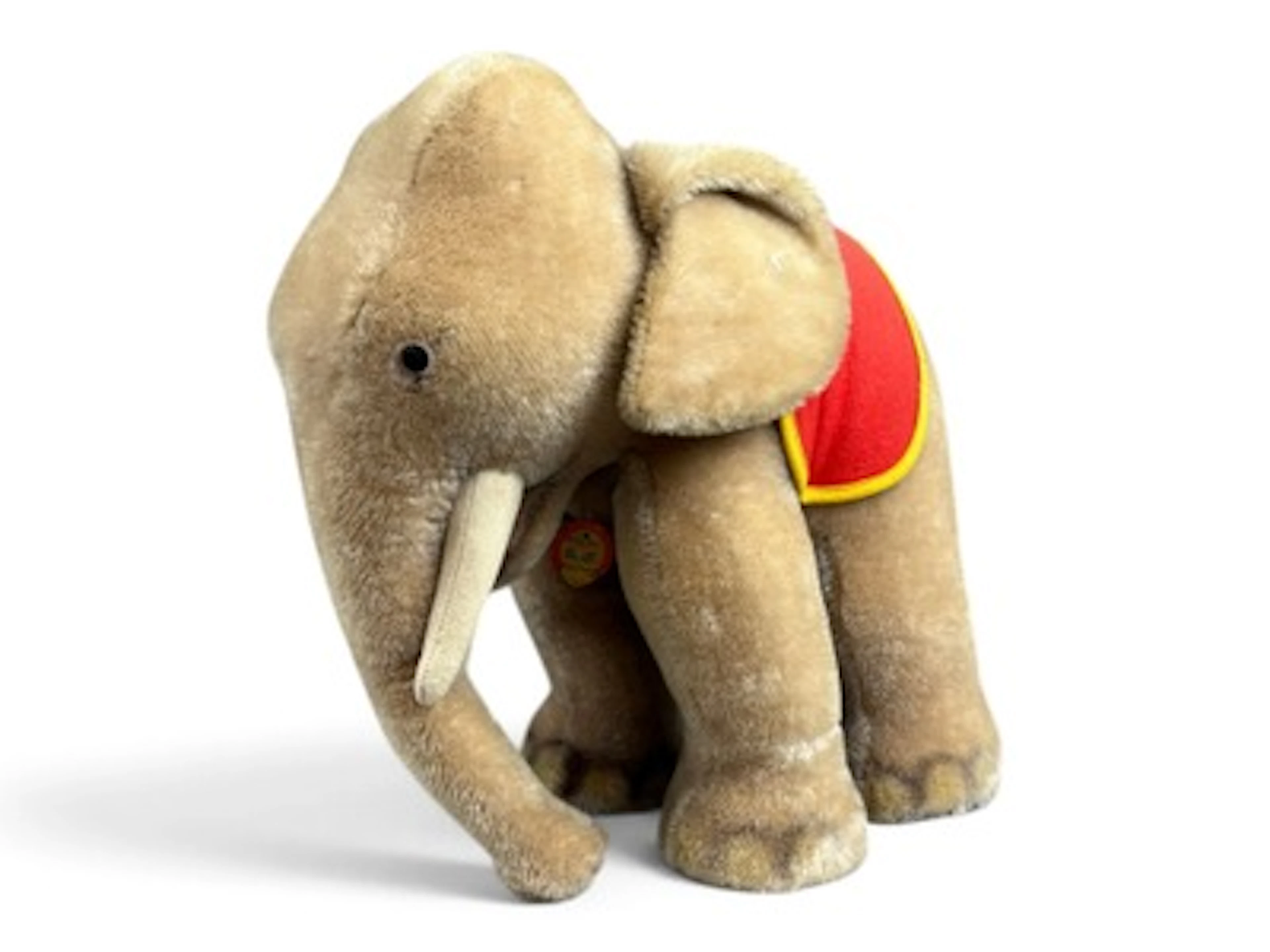 Vintage Steiff Elephant with Felt Blanket