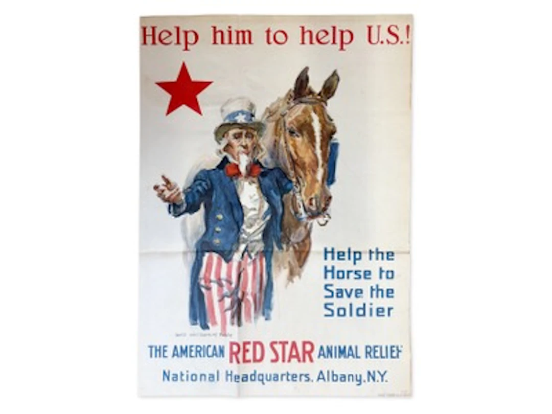 James Montgomery Flagg WWI Red Star Poster