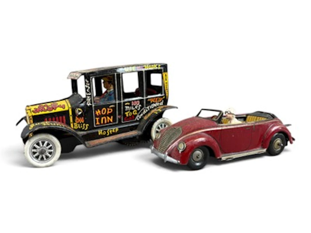 (2) Tin Wind-Up Vehicles