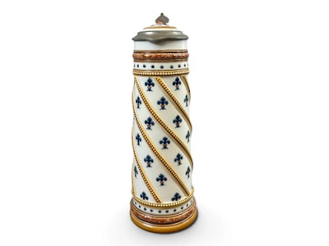 Mettlach Fleur-de-Lis Beer Stein