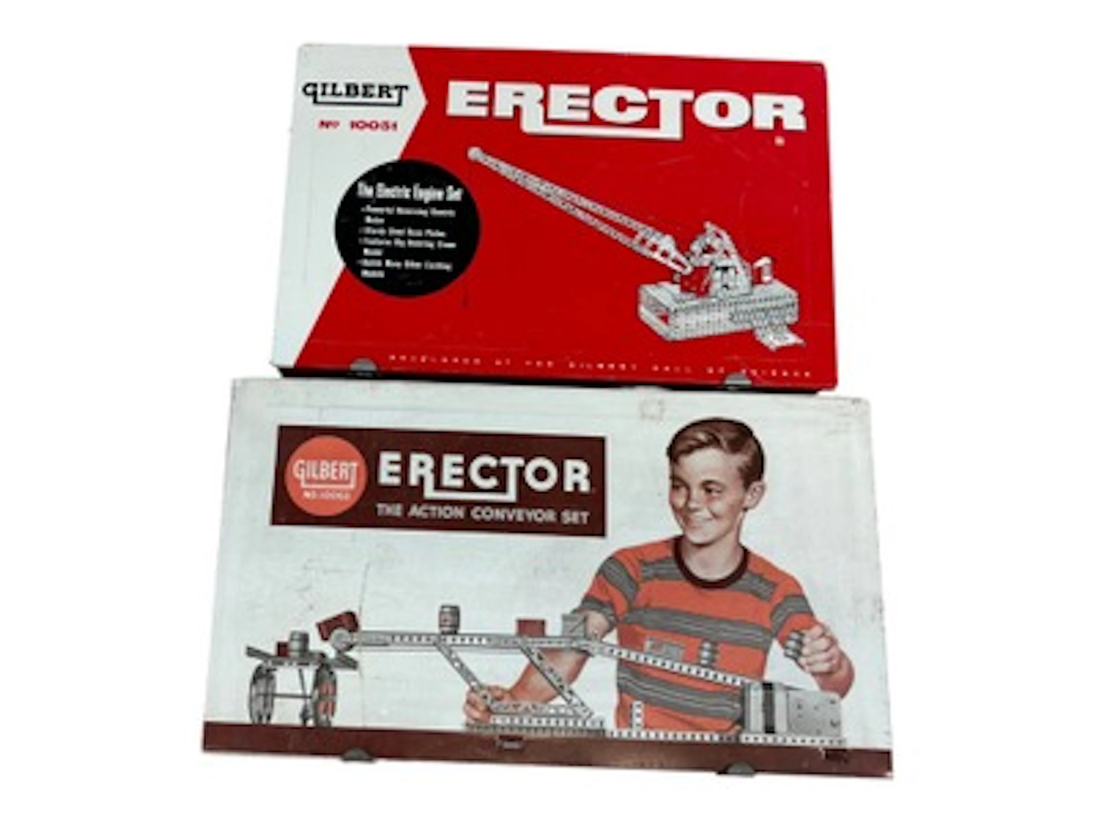 (2) Gilbert Erector Sets, No. 10063 & No. 10051