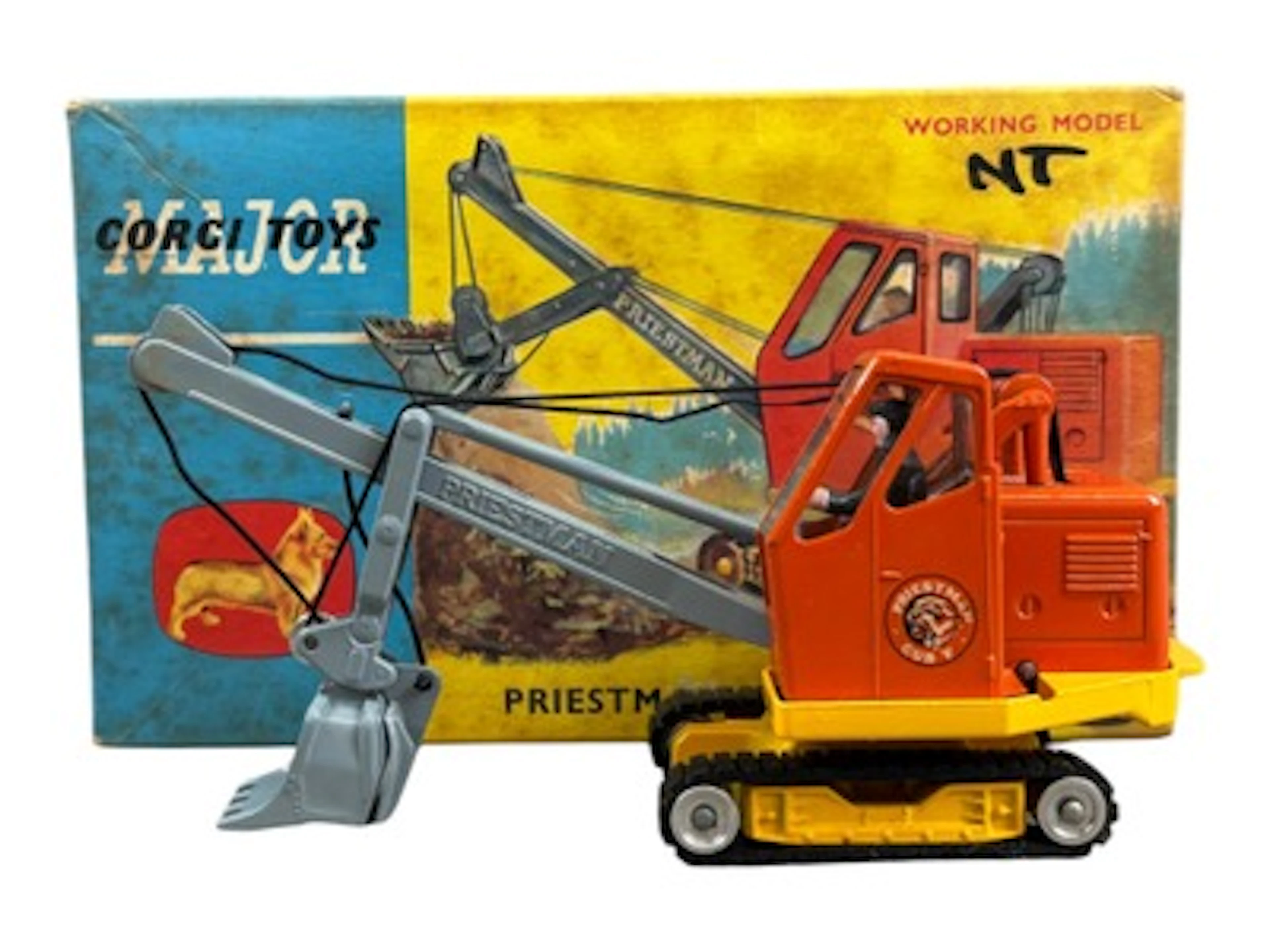 Corgi Toys 1128 Priestman Cub Shovel in Orig Box